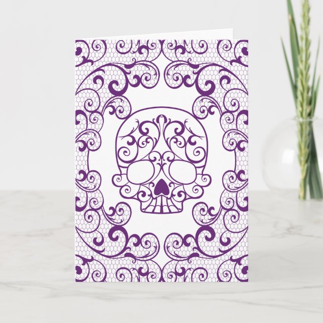 Carte unique de Calavera de crâne de sucre de (Devant)
