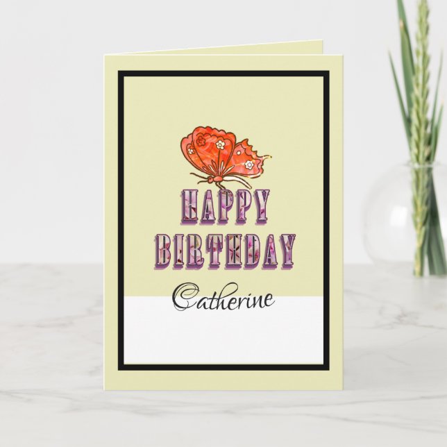 Carte Unique Funny Happy Birthday Card Avec Nom Personna (Devant)
