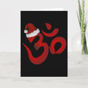 Carte Unique Yogi Noël Om Chapeau de Père Noël Professeu