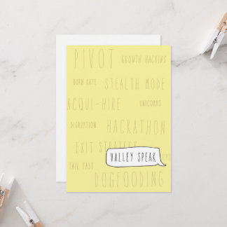 Carte Uniquement dans la Silicon Valley Greeting Card : 
