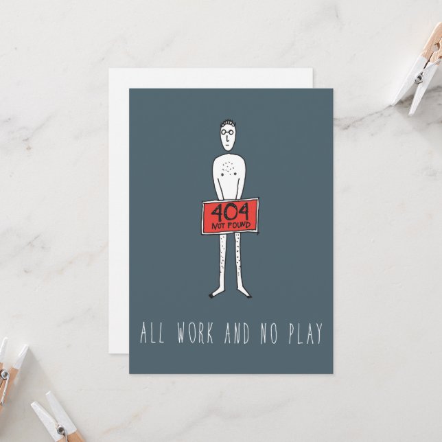 Carte Uniquement dans la Silicon Valley Greeting Card :  (Devant/Arrière en situation)