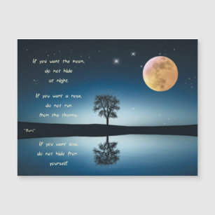 Carte uniquement Rumi - If you want the moon
