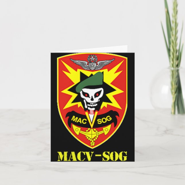 Carte Unité de l'armée de Macv-sog petit Patch couleur c (Devant)