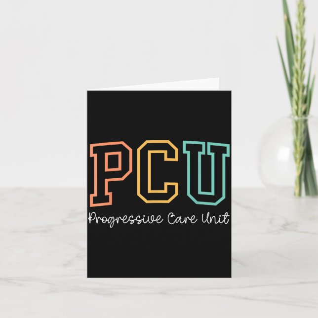 Carte Unité de soins progressifs PCU rétro RN infirmière (Devant)