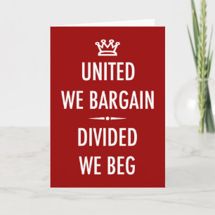 Carte United We Bargain