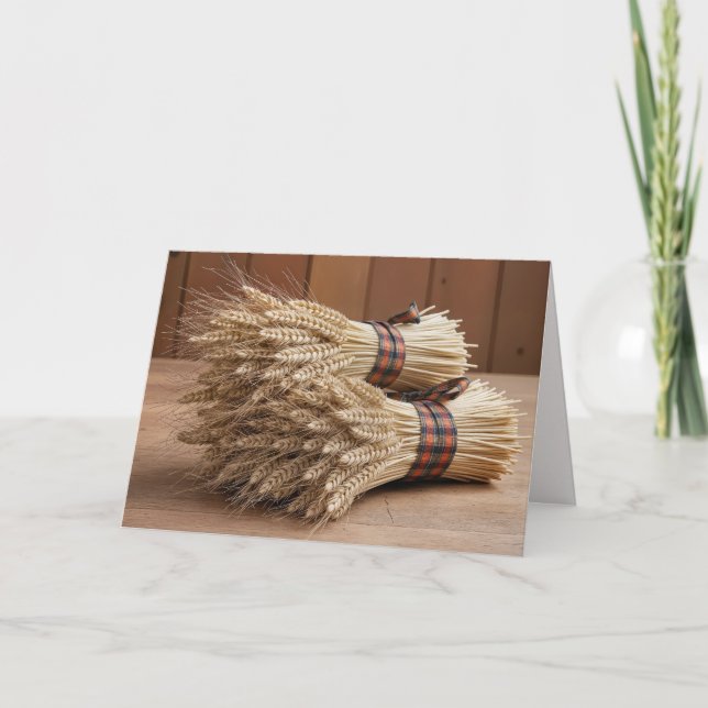 Carte Unités de blé de récolte d'anniversaire (Devant)