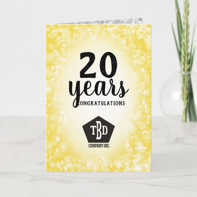 Carte universelle pour l'anniversaire des employés (Devant)