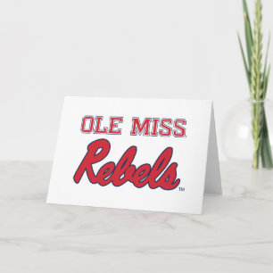 Carte Université du Mississippi   Ole Miss Rebels
