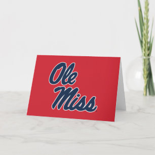 Carte Université du Mississippi   Ole Miss Script
