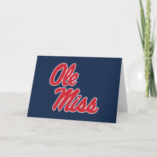 Carte Université du Mississippi | Ole Miss Script