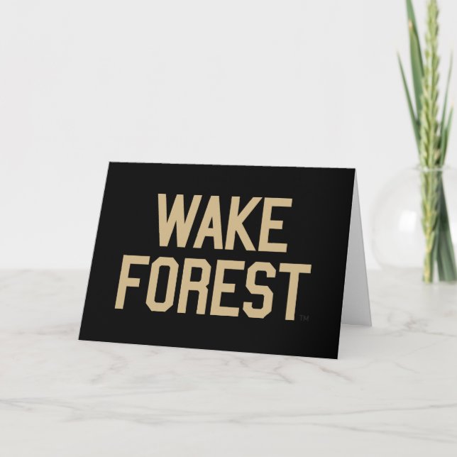 Carte Université Wake Forest | Wake Forest (Devant)