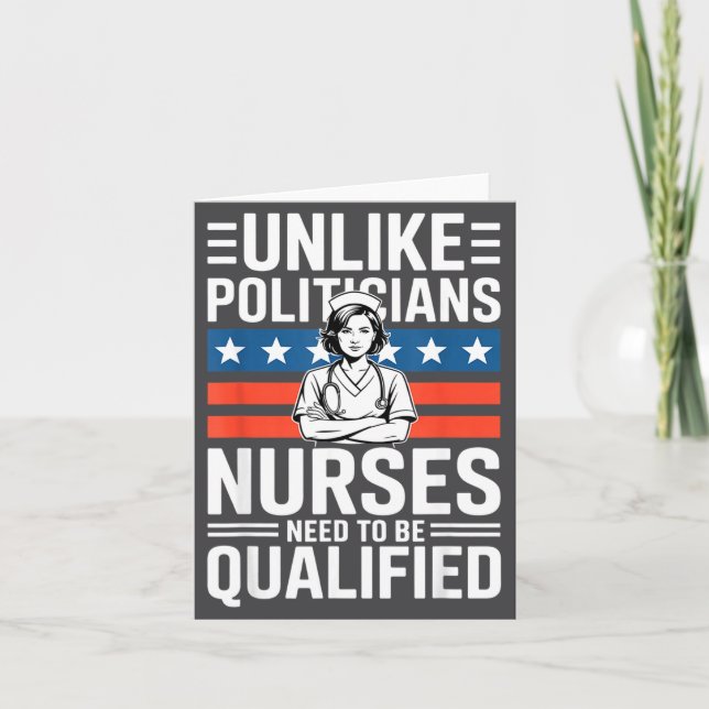 Carte Unlike Liticians Nurses Need To Be Qualified Sarca (Devant)