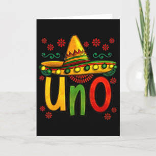 Carte Uno Mon Premier Anniversaire Mexicain Cinco De May