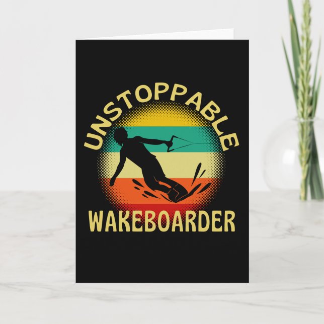 Carte Unstoppable Wakeboarder (Devant)