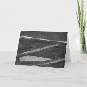 Carte Up to the Plate (Black and White) Card