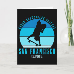 Carte Urne de skateboardeur de San Francisco Californie