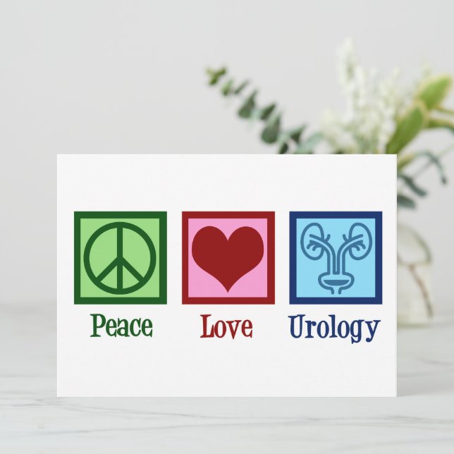 Carte Urologie Peace Love Office Urologue (Debout devant)