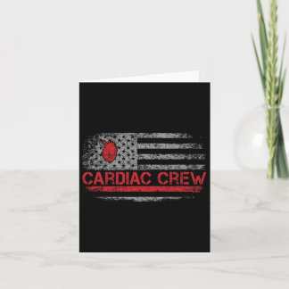 Carte Us American Flag Cardiac Crew Cardiology Nurse Car