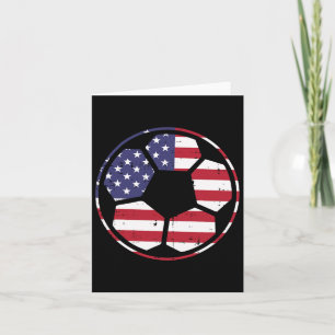 Carte Us Drapeau Football Ll Football Vintage 4 juillet 