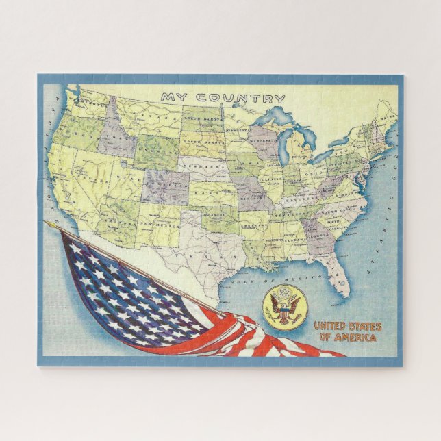 Carte USA 16x20 Puzzle (Horizontal)