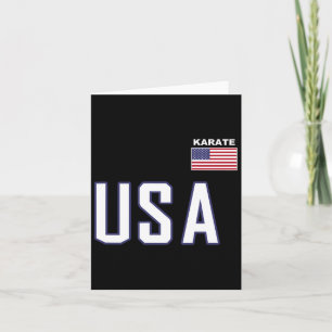 Carte Usa Drapeau Karate Cool Équipe Équipement Arts Mar