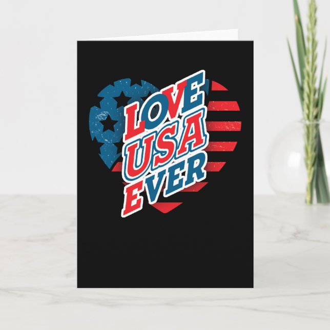 CARTE USA - LOVE USA EVER (Devant)