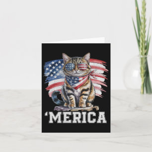 Carte Usa merica Chat 4 juillet Hommes Femmes Enfants Fu