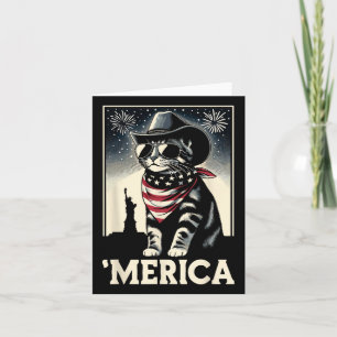 Carte Usa merica Chat 4 juillet Hommes Femmes Enfants Fu