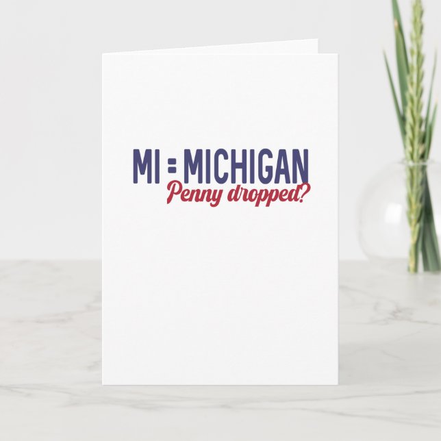 Carte USA - MI = Michigan Pas Minnesota Confusion (Devant)