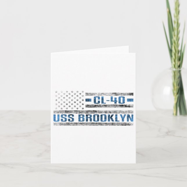 Carte Uss Brooklyn World War Cruiser Cl-40 US Army (Devant)