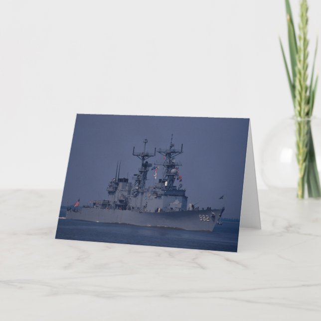 Carte USS Nicholson", destroyer de classe d'épinette (Devant)