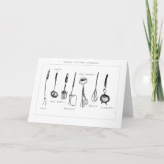 Carte Ustensiles de cuisine