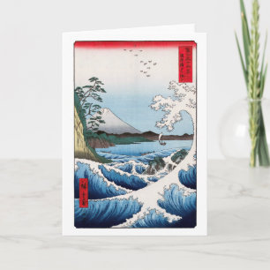 Carte Utagawa Hiroshige - Mer au large de Satta, provinc