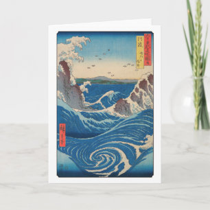 Carte Utagawa Hiroshige - Naruto Whirlpool, province d'A