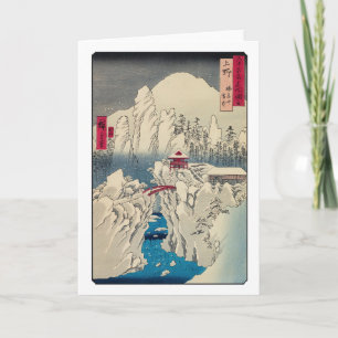 Carte Utagawa Hiroshige - Neige sur le mont Haruna