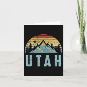Carte Utah Tee - Montagnes Vintages rétro Randonnée T