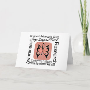 Carte Uterine Cancer Butterfly