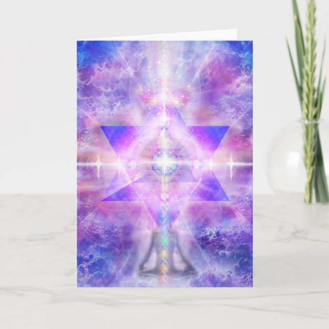 Carte V054 "Merkaba Meditator" (Devant)