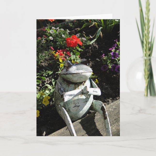 Carte Va Bien, Grenouille Priante (Devant)