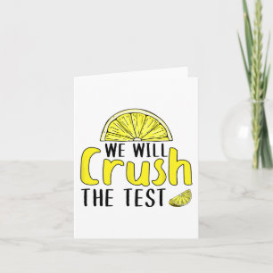 Carte Va Écraser Le Citron Test Drôle Jour D'Essai Pour