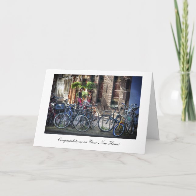 Carte Vacances à Amsterdam Félicitations pour New Home (Devant)