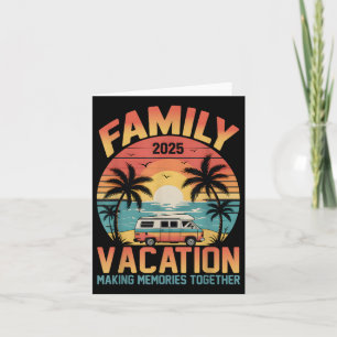 Carte Vacances à la plage Créer des souvenirs 2025 Réuni