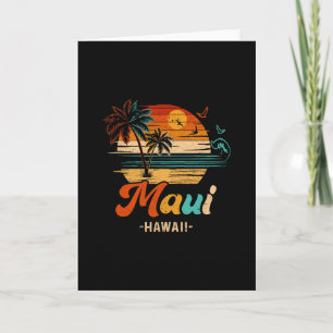 Carte Vacances à Maui Hawaï 2025 Groupe de famille assor