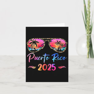 Carte Vacances à Porto Rico 2025 Groupe de famille corre