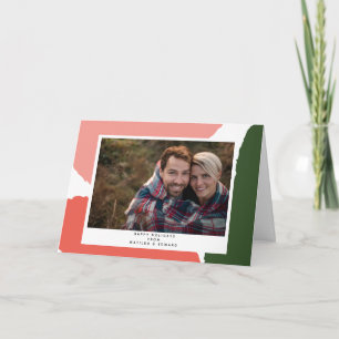 Carte vacances abstraites et vertes