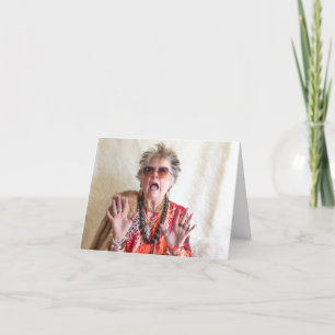 Carte Vacances amusantes enchevêtrées pour l'arbre