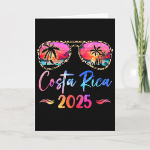 Carte Vacances au Costa Rica 2025 Groupe de famille corr