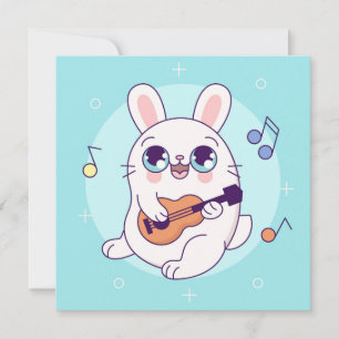 Carte Vacances Bunny Cute