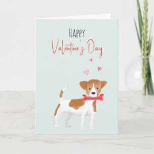 Carte Vacances Chien Valentines Aquarelle
