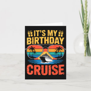 Carte Vacances d'anniversaire au coucher du soleil tropi